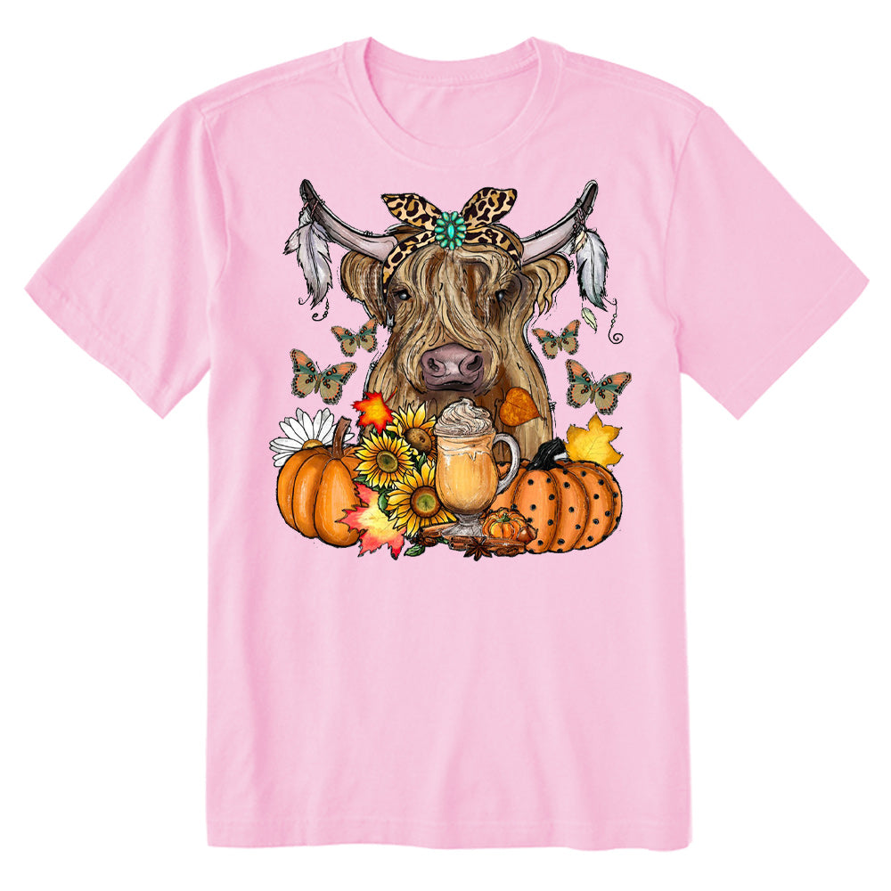 Highland Cow Fall T-shirt