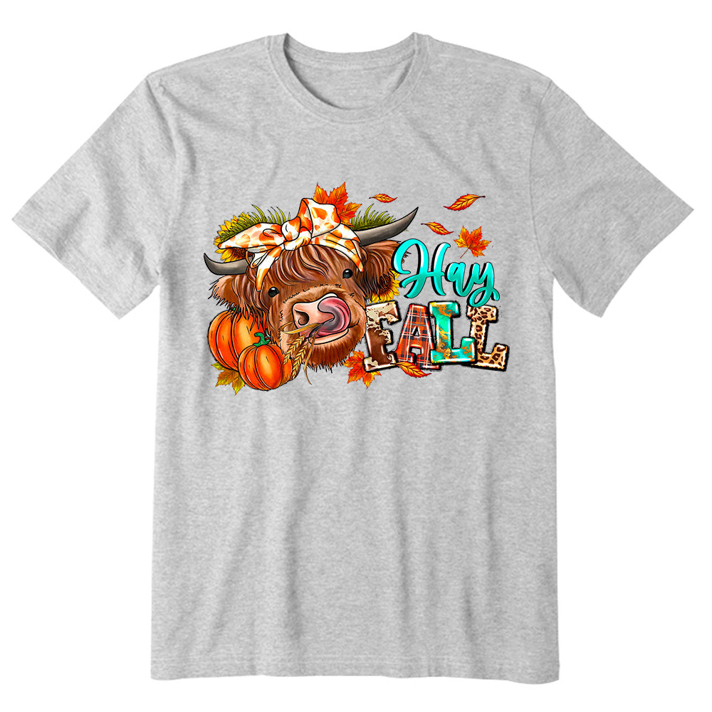 Hay Fall Cow T-shirt