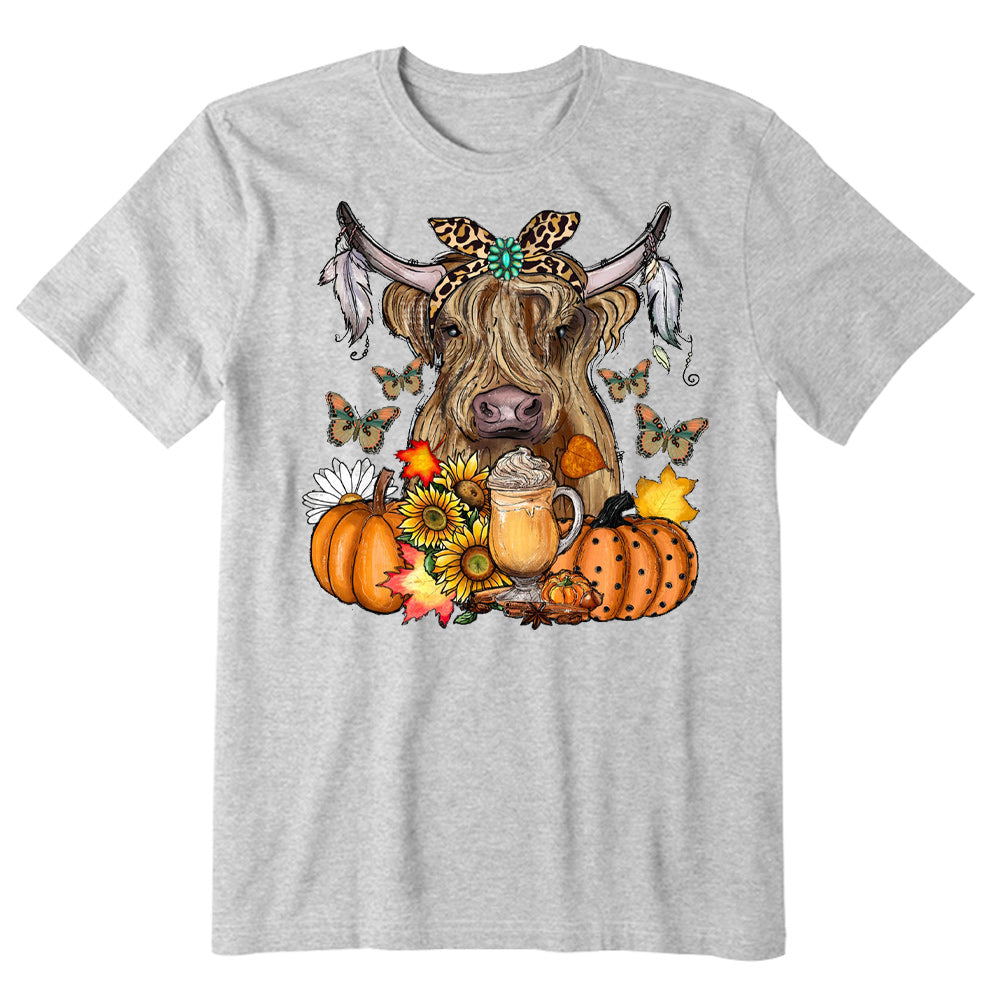 Highland Cow Fall T-shirt