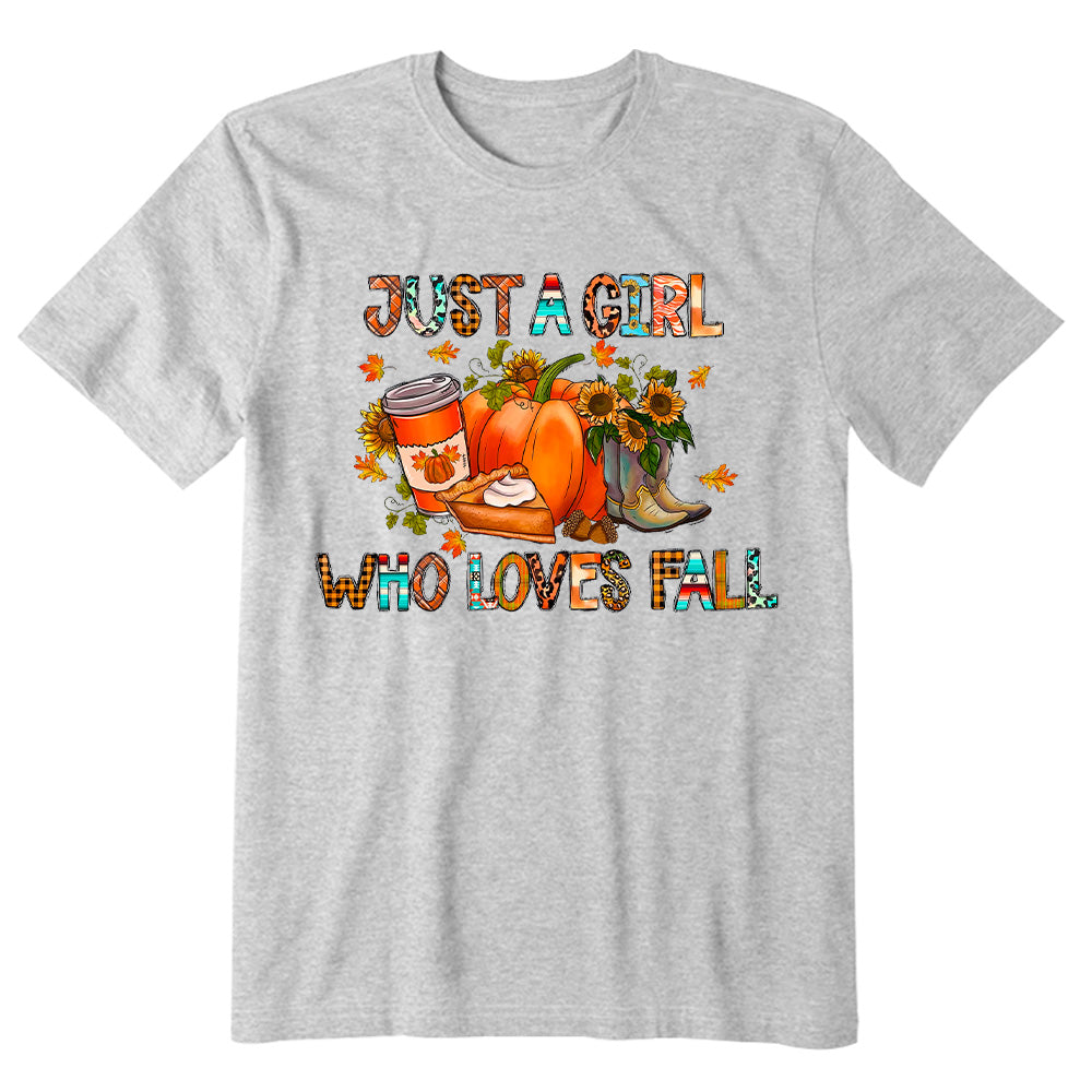 Just a Girl Who Loves Fall T-shirt