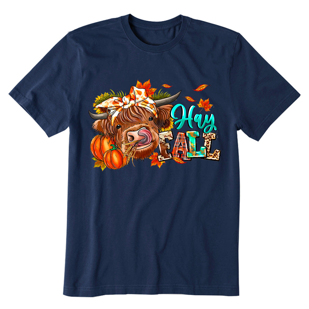 Hay Fall Cow T-shirt