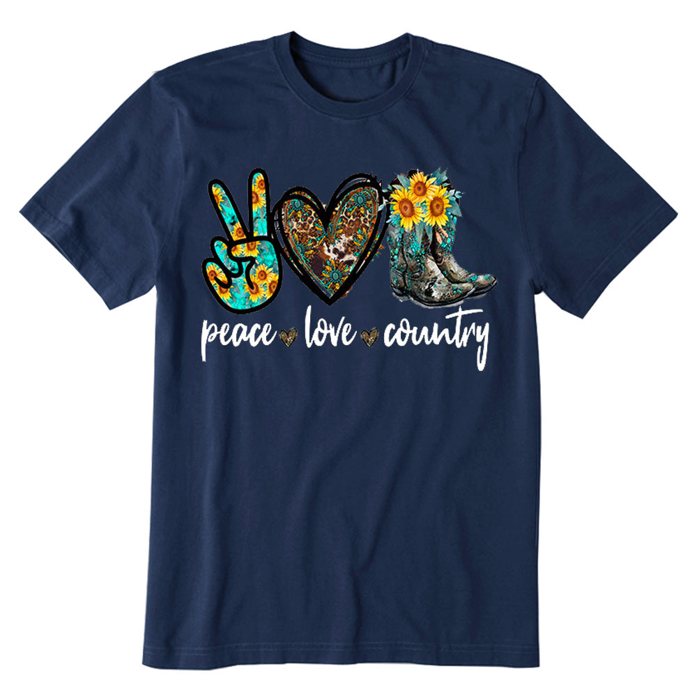 Peace Love Country T-Shirt