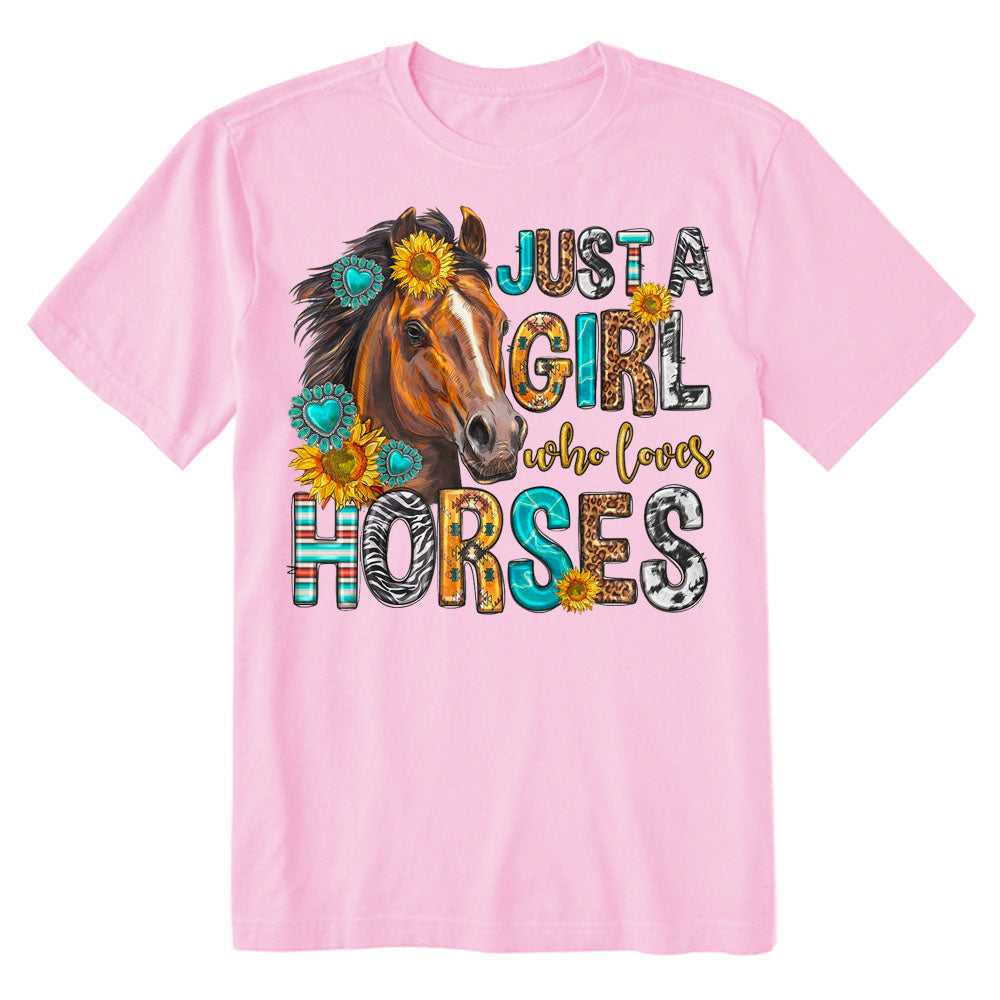 Just a girl who loves horses T-shirt