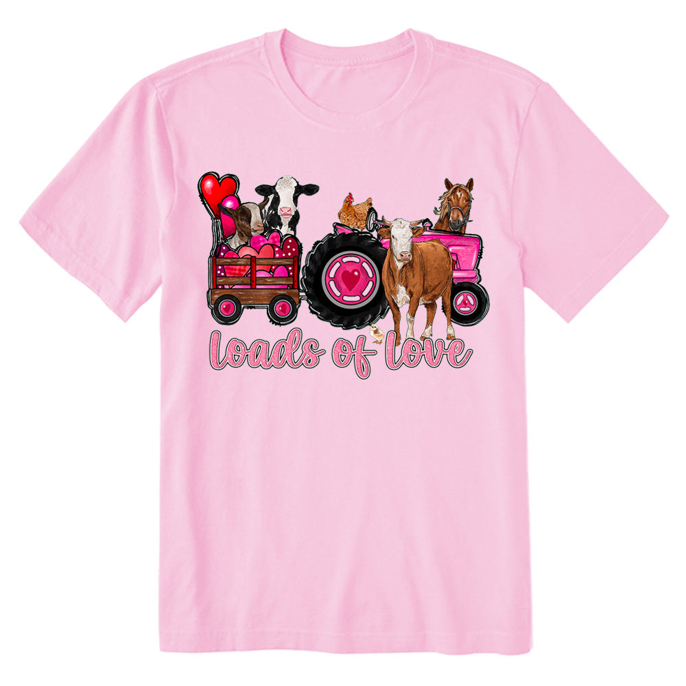 Loads Of Love Animals Farm Life T-shirt